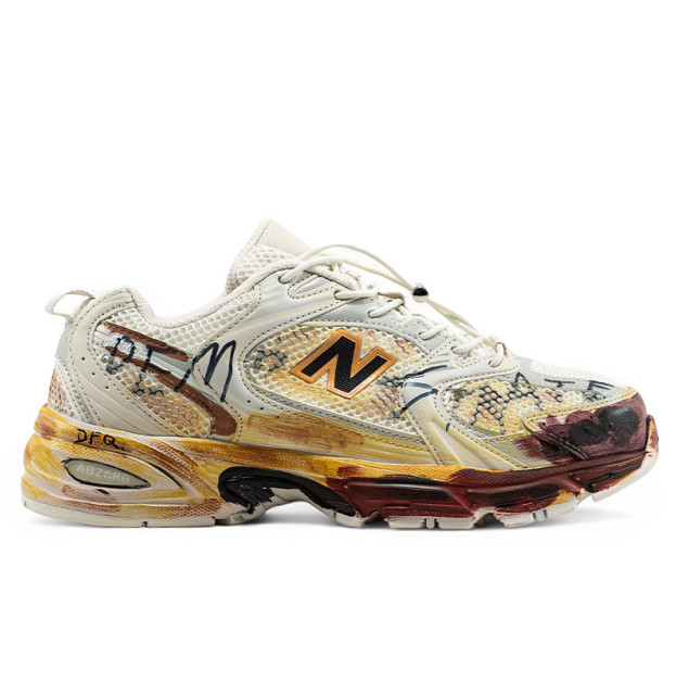 New Balance 530 Custom Beige Red