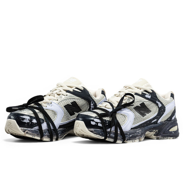 New Balance 530 Custom Beige Black Silver Edition