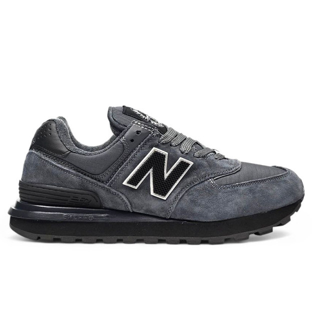 New Balance 574 Stone Island Grey Black З ХУТРОМ