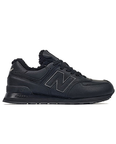 New Balance 574 Black Leather Winter С МЕХОМ (New Balance 574 Black Leather Winter С МЕХОМ)