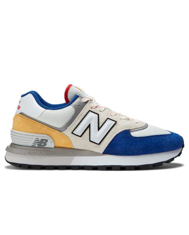 New Balance 574 Legacy White Blue Yellow U574LGD (New Balance 574 Legacy White Blue Yellow U574LGD)