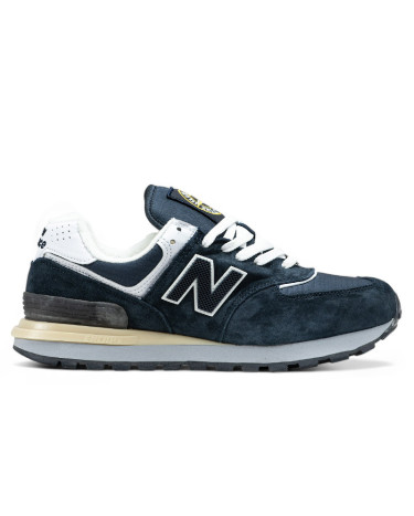 New Balance 574 x Stone Island Blue White С МЕХОМ (New Balance 574 x Stone Island Blue White FUR)